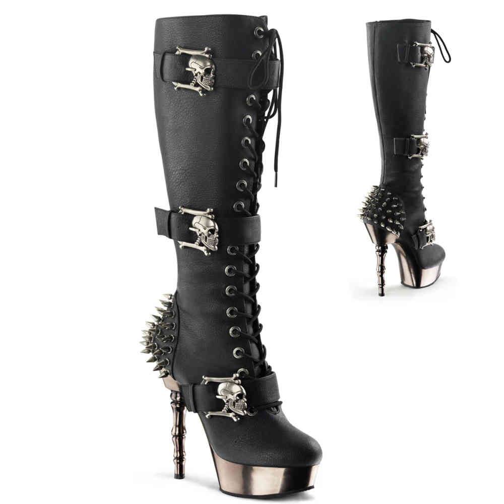 DemoniaCult - MUERTO2028 Knee high boot - Black Product image
